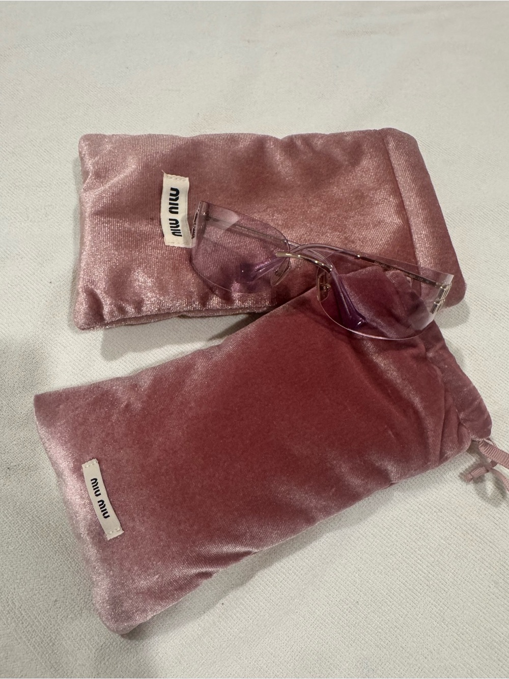 Miu Miu Sunglasses and Pouches set